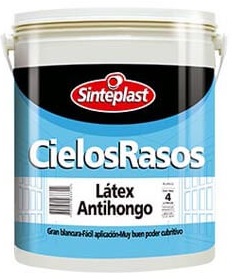 Latex Interior Cielorasos Mate Blanco 20 Lt Sinteplast