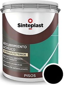 Pint.Pisos Deportivos Negro 4 Lts